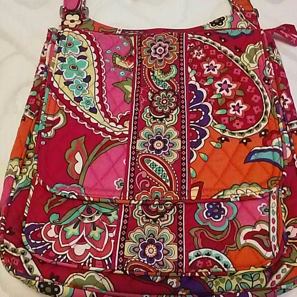 Vera Bradley Mailbag Crossbody Pink Swirls